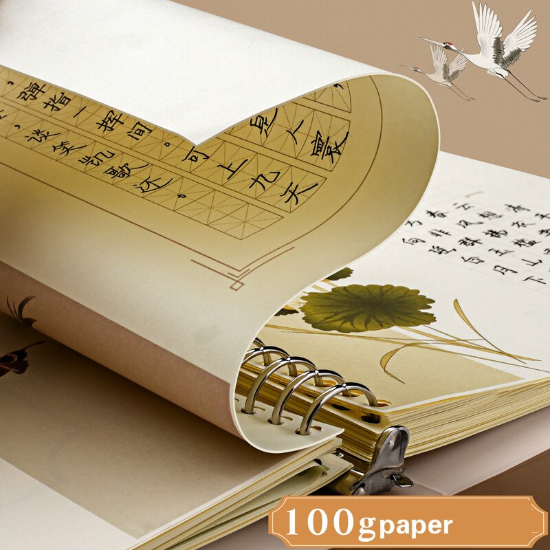 A4 Hard Pen Calligraphy Practice Writing Letter Stationery Fountain Pen Chinese Style Song Ci Poetry Practice Loose-Leaf Paper