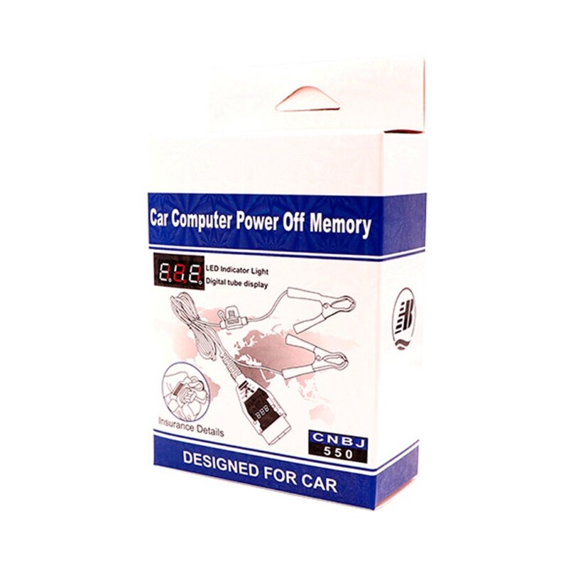 Universal OBD2 Automotive Battery replacement Tool Car Computer Memory Saver Digital Display Replacement Det N84F