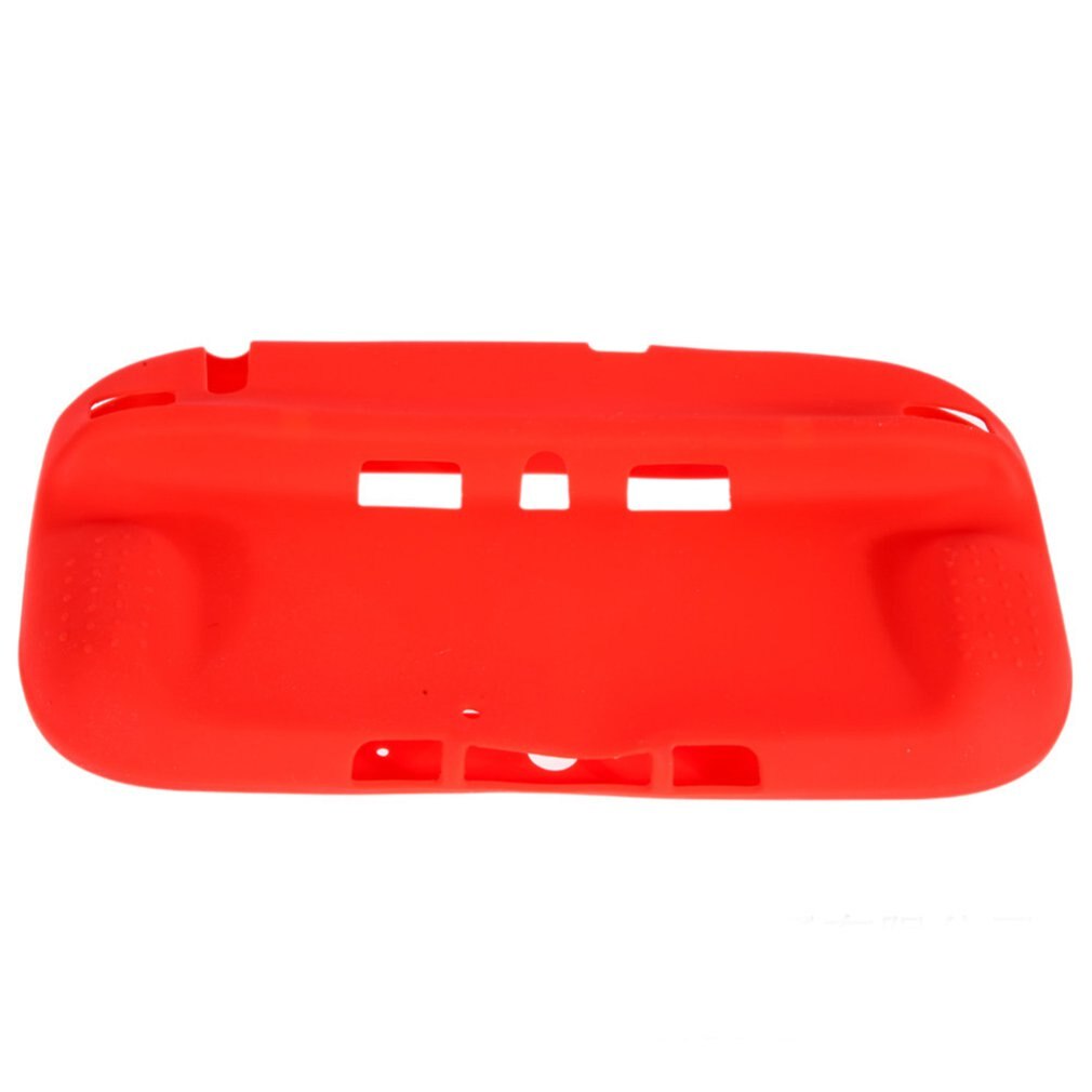 Protecteur complet du corps U Gel housse de protection coque en Silicone souple pour Wii pour contrôleur de manette Wiiu Nintendo ONLENY: Rouge