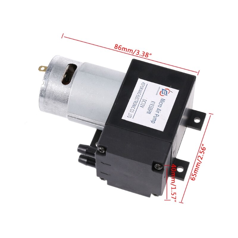 VN-C2 12v/24v 12L/min sessiz endüstriyel DC elektrikli küçük Mini diyafram hava