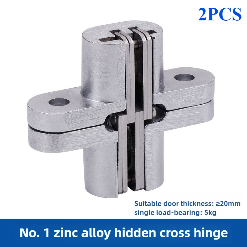 1/2PCS Hidden Gate Hinge Invisible Hinges Concealed Barrel Wooden Box 180 Degree Folding Heavy Duty Built-in Door Hinge: WHITE