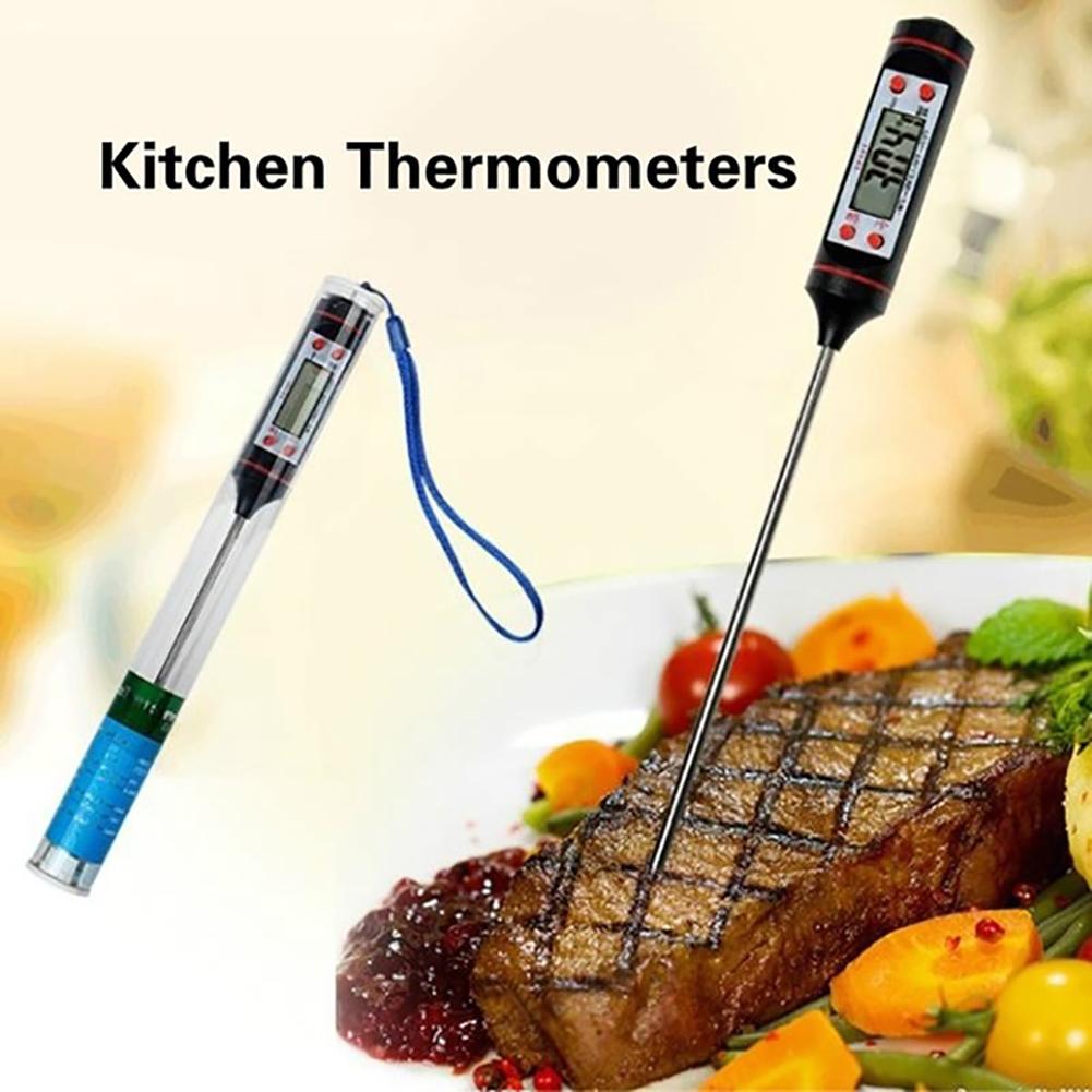 Digital Thermometer Kitchen Tools For Meat Water Milk BBQ Cooking Food Temperature Meter Gauge Probe Test