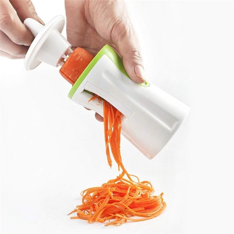 2 In 1 Plantaardige Spiral Slicer En Juicer Handleiding Groente Cutter Courgette Noodle Spaghetti Maker