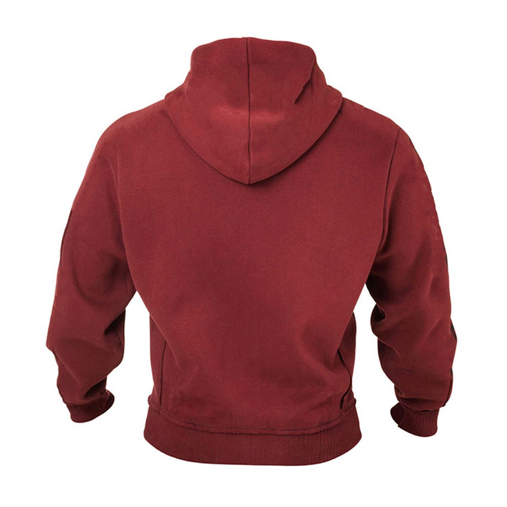 Warm Winter Hoodie Thicken Sweatshirt Men Gym Fitness Workout Casual Cotton Men's Sports Jacket Zipper Top Coat Outerwear