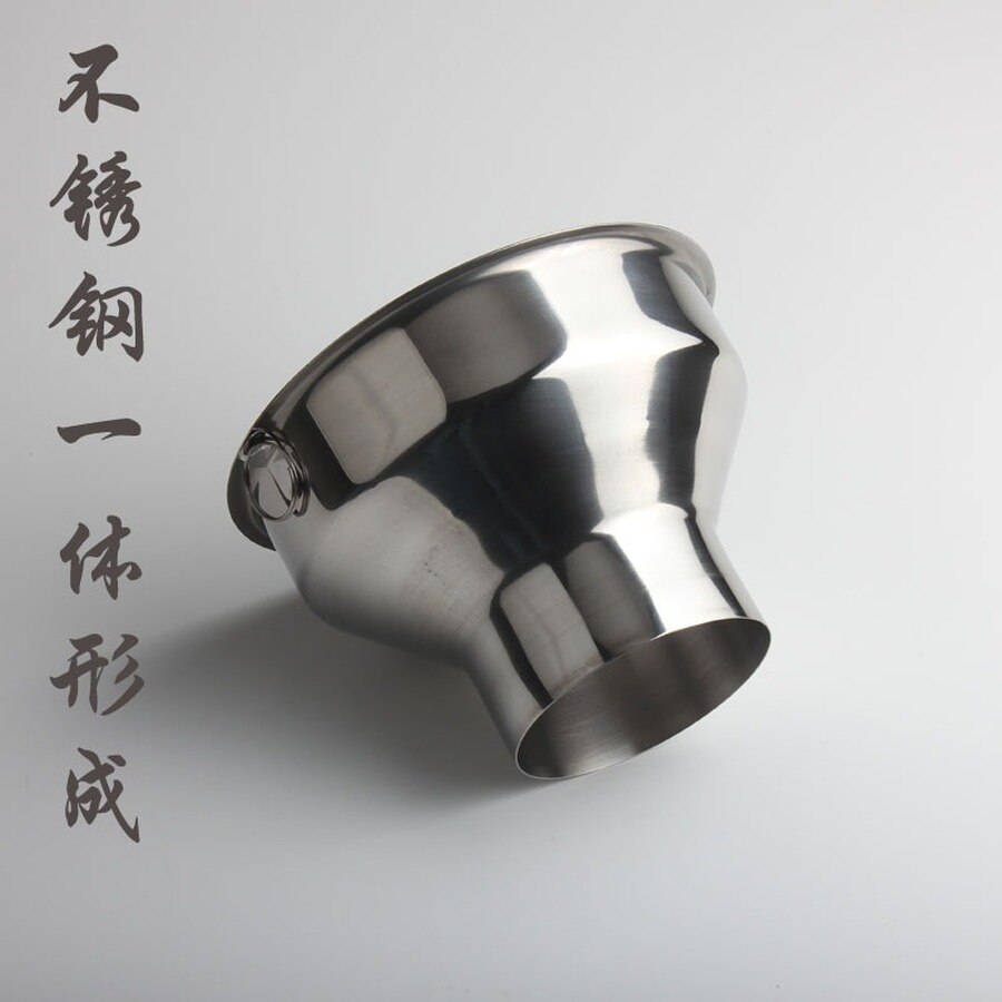 High Stainless Steel Funnel Funnel Large Caliber Wide Mouth Jam Funnel 15 Cm