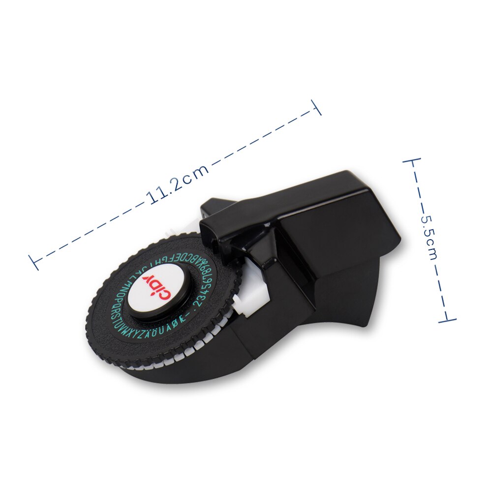 CIDY Mini Portable Printer DIY Handhold Typewriter Label Maker for MOTEX E101 Lettering Machine for 3D Embossing Manual Tape