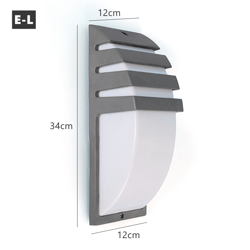 Lampada da parete a portato per esterni E27 IP65 lampada da portico da giardino in alluminio impermeabile 110V 220V apparecchio di illuminazione stradale applique per esterni: Blu / 4W