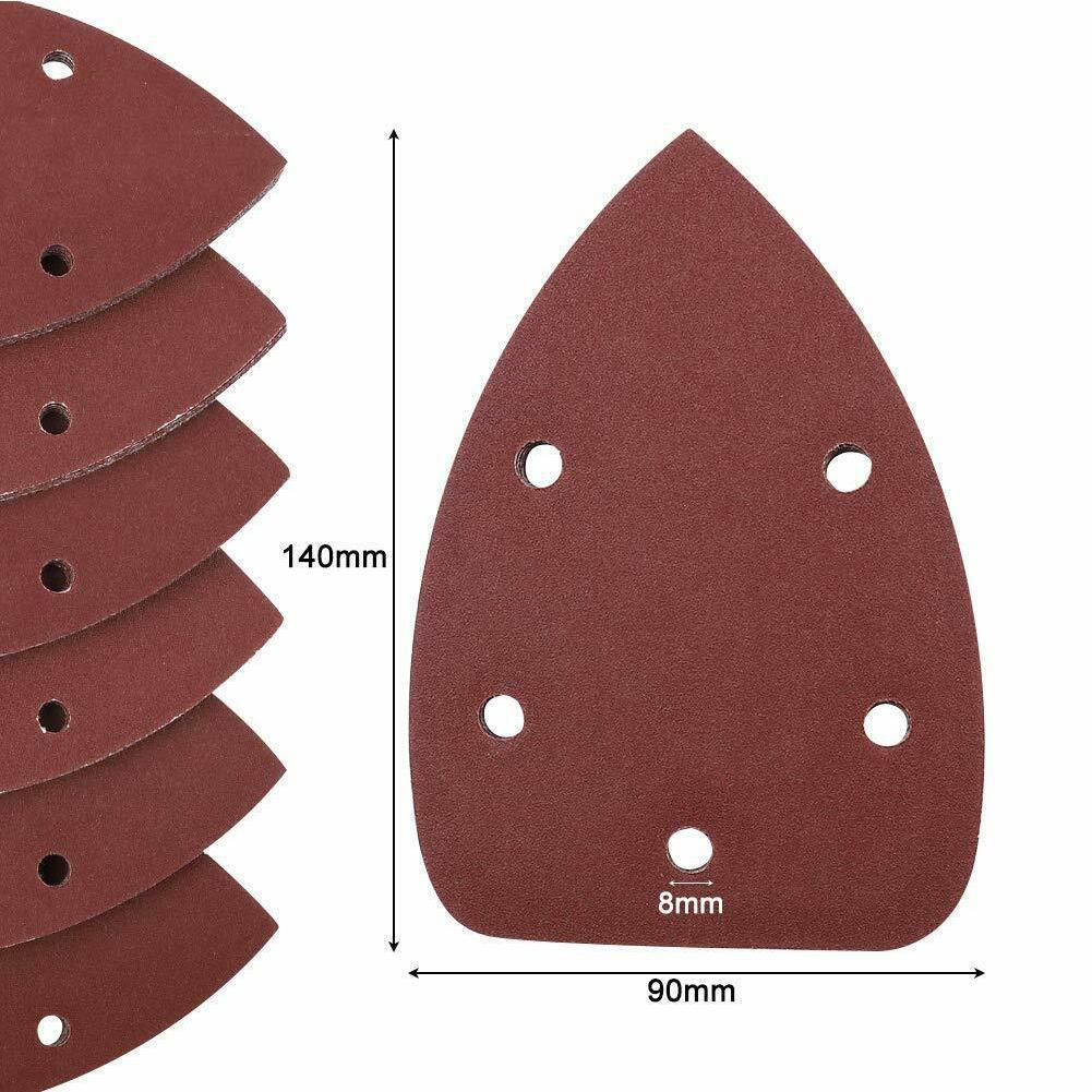 10 Stuks Voor Bosch Psm 100A Aluminium Oxide Muis Schuren Lakens Vlakschuurmachine Detail Palm Pads Schijven Schuurpapier Schuurpapier