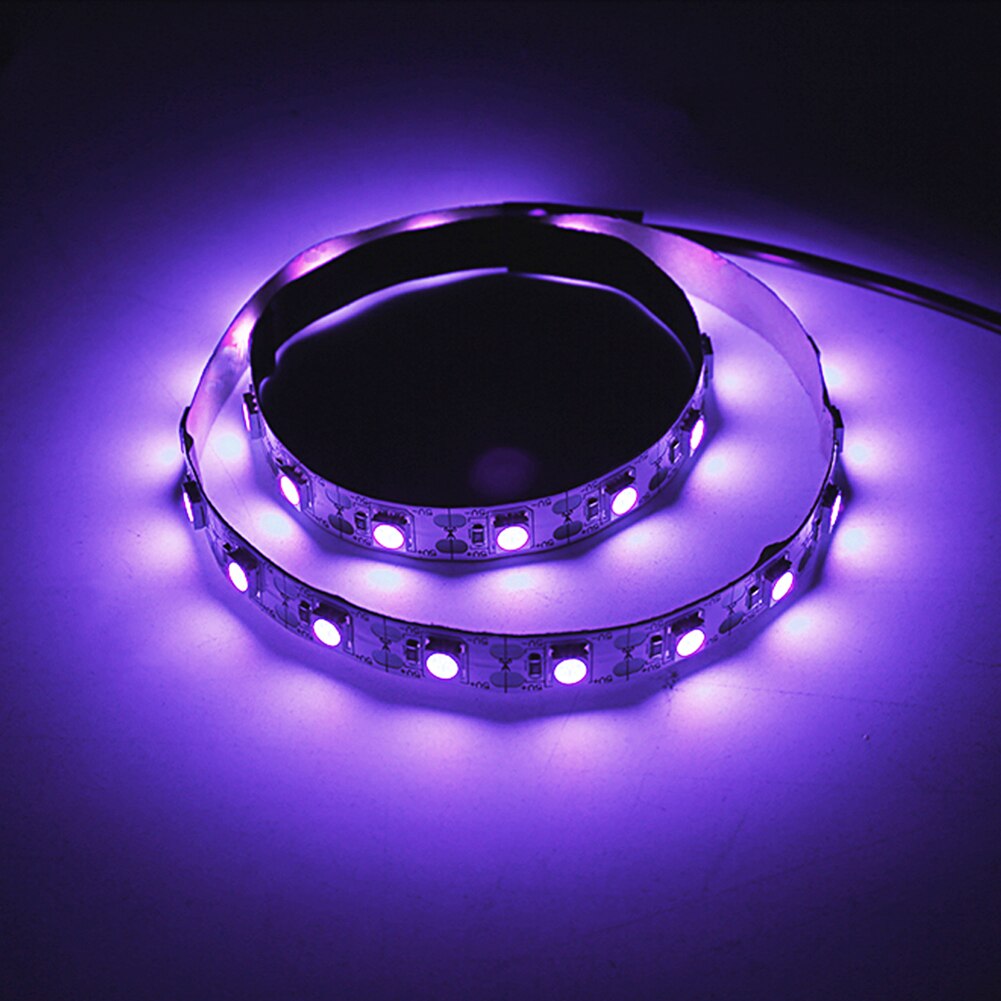 USB 5V LED UV Germicidal Strip SMD5050 UVC Kill Mites Eliminate Odor Clean Air Disinfection Ultraviolet Light Sterilizer Tape
