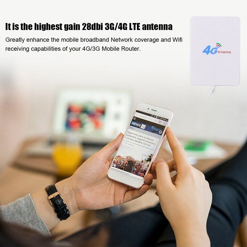 3G 4G LTE Router Modem Aerial External Antenna with SMA Connector Cable for ZTE 4G LTE Antenna