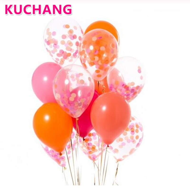 12 Stks/partij 12Inch Goud Roze Blauw Ballonnen Goud Zwart Rood Confetti Bruiloft Verjaardag Party Decor Helium Baby Shower levert