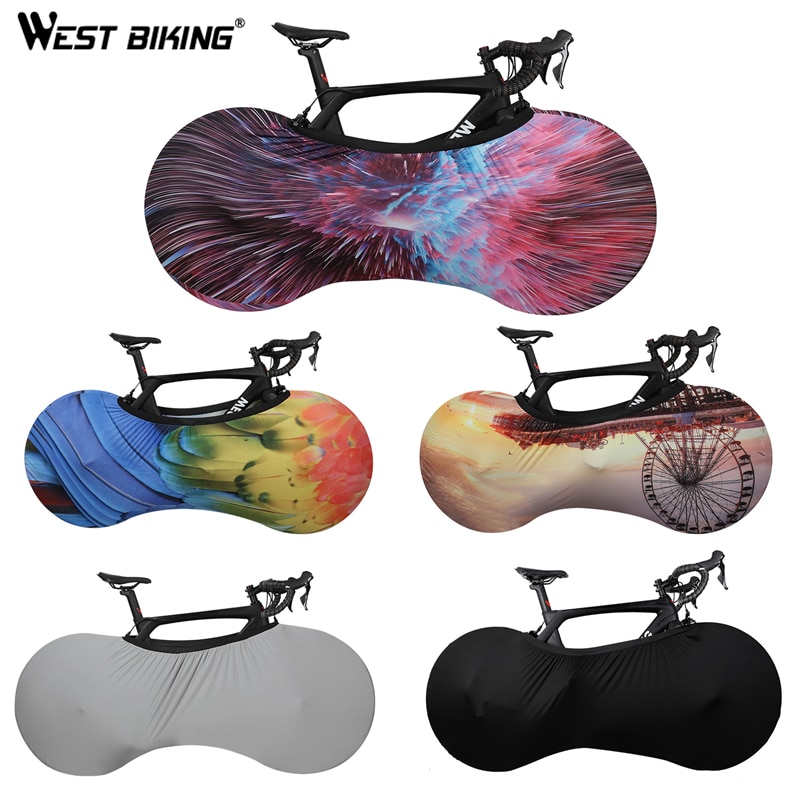 West biking cykelcover cykel cykel hjul støvtæt ridsefast cover indendørs beskyttelsesudstyr mtb cykelcover opbevaringstaske