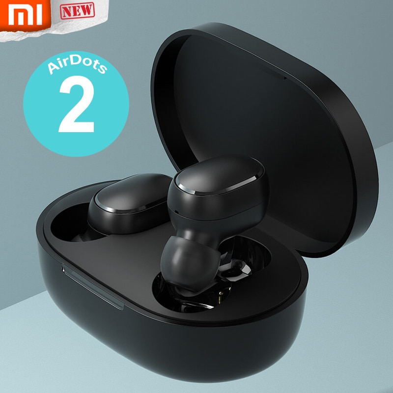 Xiaomi Redmi AirDots 2 Sinistra = Destra TWS Vero Stereo Senza Fili Bluetooth Auricolare Auricolare BT5 Vero Stereo Senza Fili Auto Link