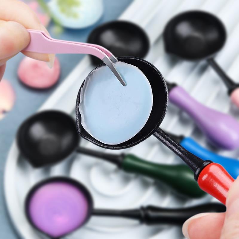 Hoogwaardige Lakzegel Non Stick Lepel Zegellak Lepel Stempelzegel Verwarming Lak Wax Tool Anti Stick schoon te maken
