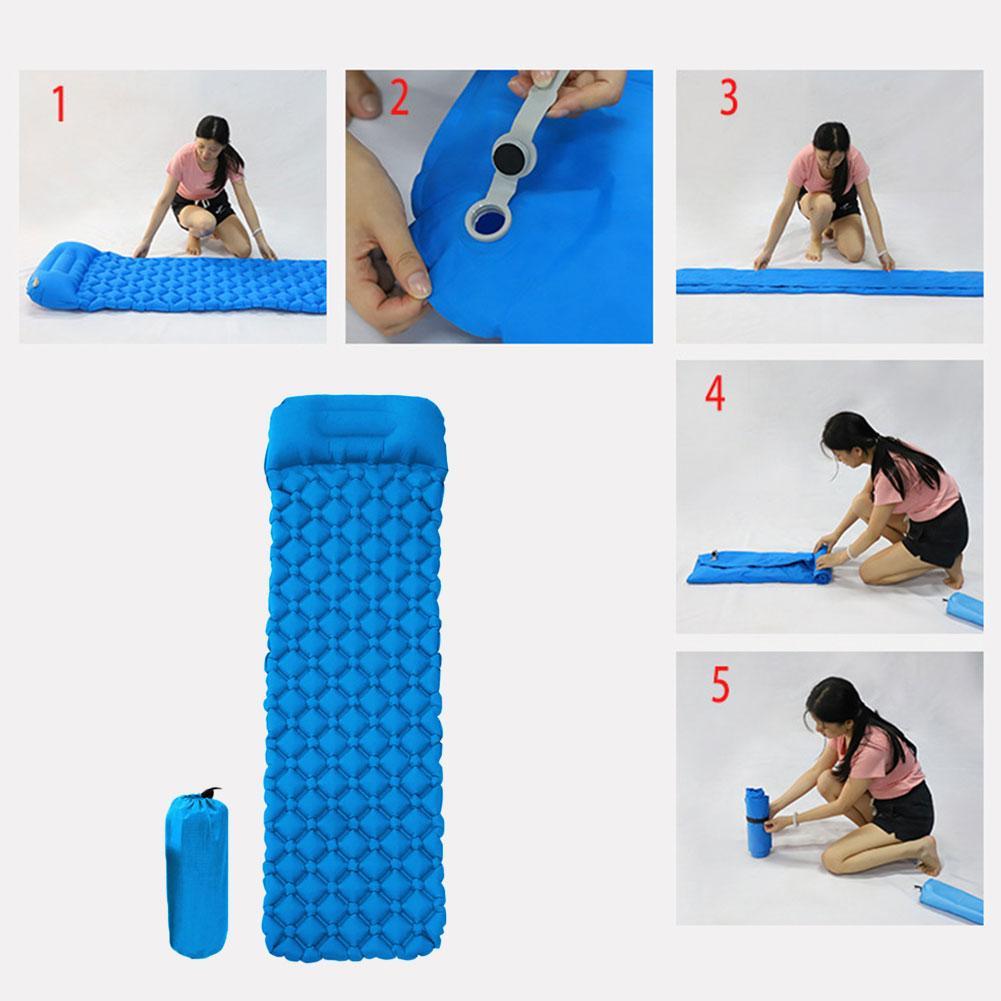 Colchonetas plegables con forma de diamante para acampar y senderismo, colchones ligeros y fáciles de almacenar