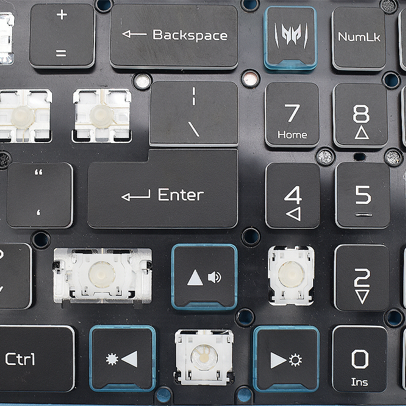 Teclado portátil para Acer Predator Helios 300 N20C11 PH317-55 N20C3 PH315-53 tapa de tecla y reemplazo de bisagra