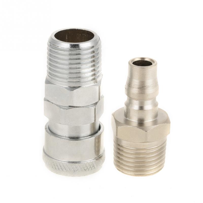 BSP 12 Pneumatic Air Compressor Hose Quick Coupler Plug Socket Connector 8PCS/Set