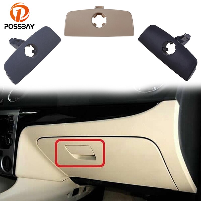 POSSBAY, tapa para guantera de coche, tapa para manija, orificio para cerradura para VW Passat B5, cubiertas de para coche, negro/gris/Beige, cerradura para guantera