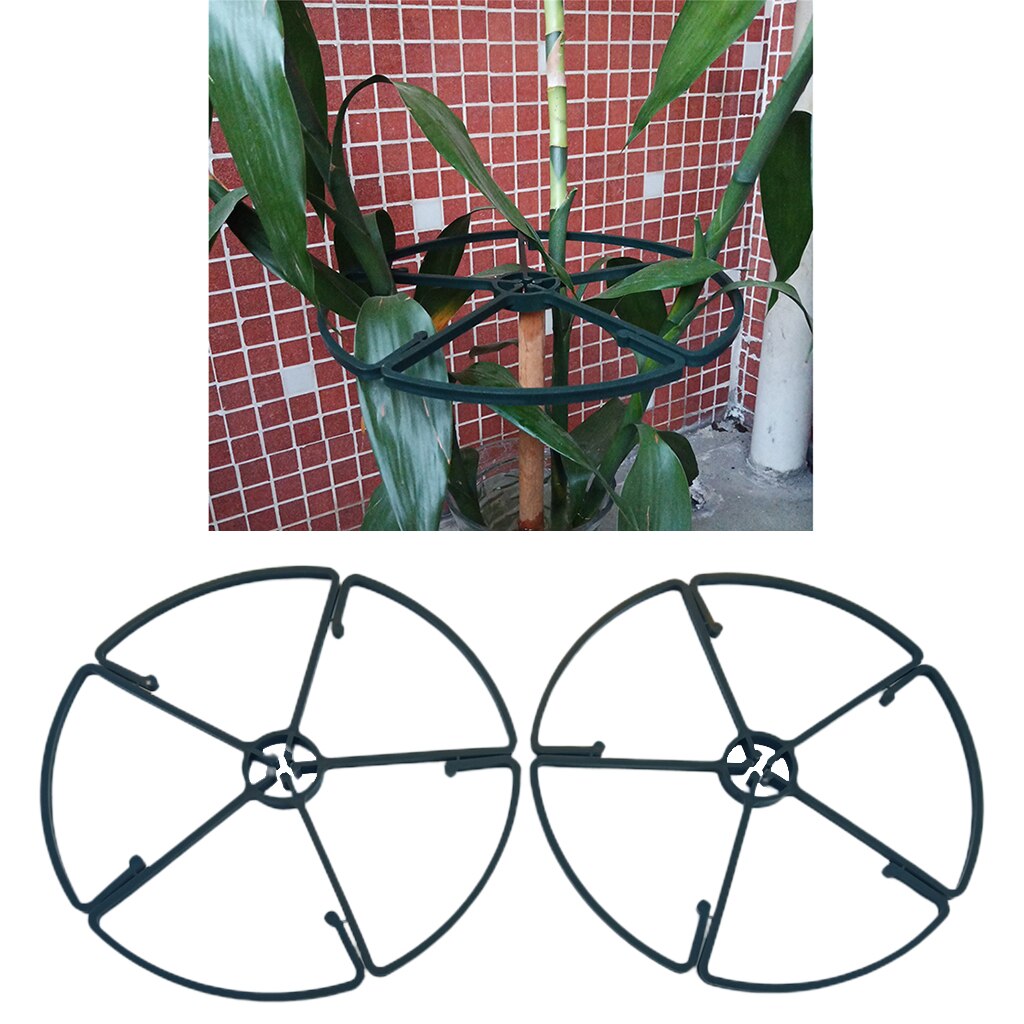 2 Stuks 10in Verstelbare Indoor Plant Ondersteuning Ring Tall Plant Ondersteuning Ring