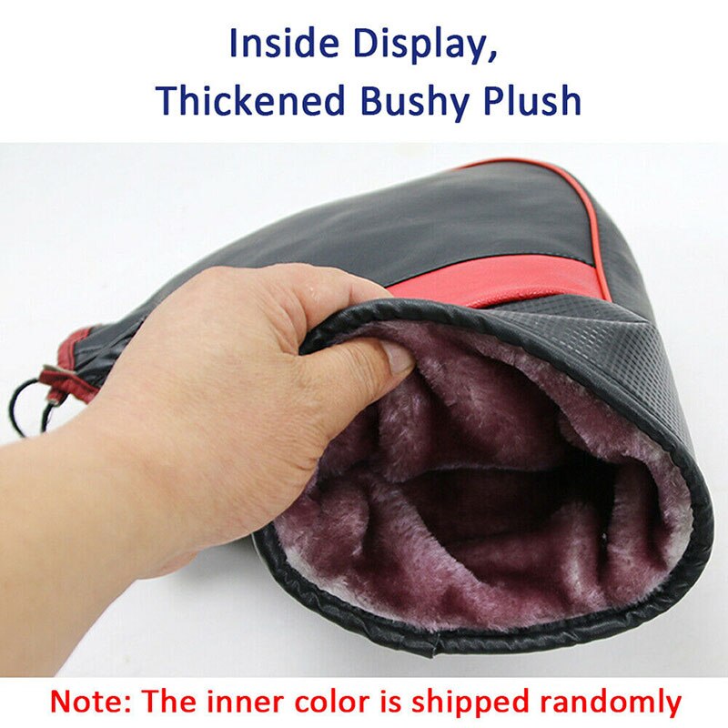 2 Pcs Winter Thermische Motorfiets Stuur Handschoenen Met Reflecterende Strip Winddicht Waterdicht Warm Motorbike Hand Cover Moffen