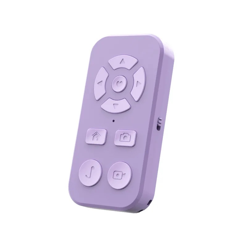 Wireless Bluetooth Remote Control For Mobile Phone Large 9-Key Charging Version Photography Self-Recorded Video TikTok Fast Scro: black