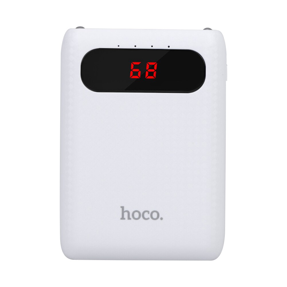 Portable Dual USB 10,000mAh LCD External Battery Charger Power Bank-153009: Army Green