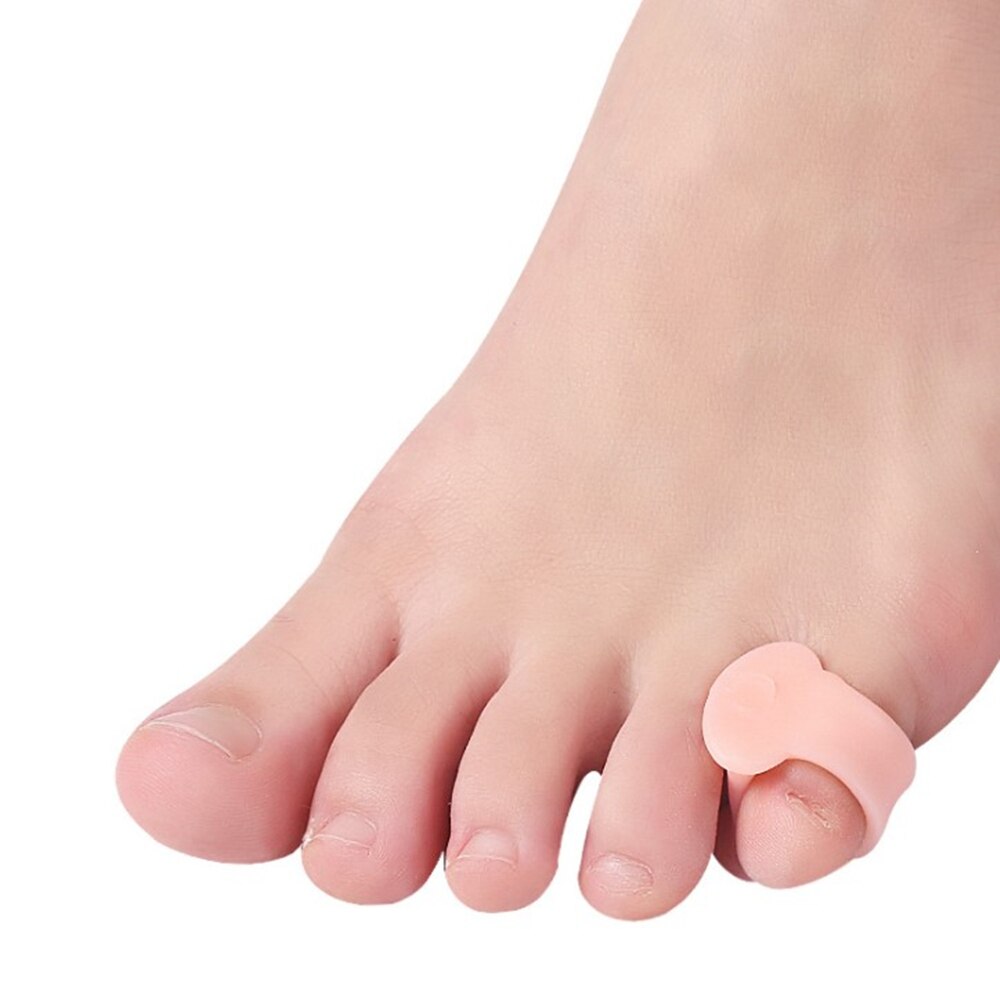 1Pair Ring Tail Finger Toe Separator Silicone Gel Bunion Hallux Valgus Overlapped Pain Relief Finger Toe Corrector Foot Care Too