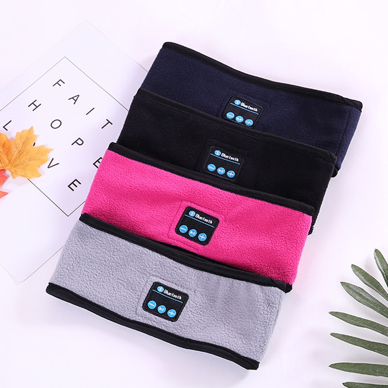 Bluetooth muziek hoofdband gebreide slaap hoofddeksels hoofdtelefoon luidspreker headset afneembare sportheadset hoofdband