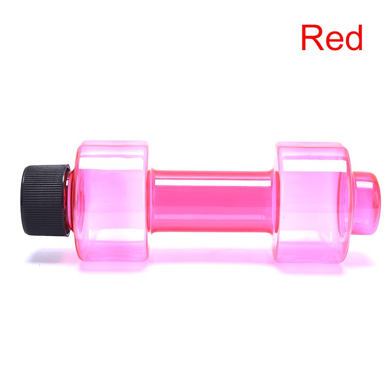 Botella de agua con mancuernas para Fitness, sellado hermético, 550ml, práctica, deportiva, grande, vaso para Fitness: Rojo