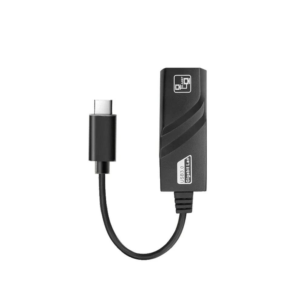 10/100/1000Mbps USB C Type-C Ethernet Naar RJ45 2.5G USB 3.0 Bedrade Adapter Converter Lan netwerk Hub Voor Win 7/8/10 Voor PC Laptops: Rood