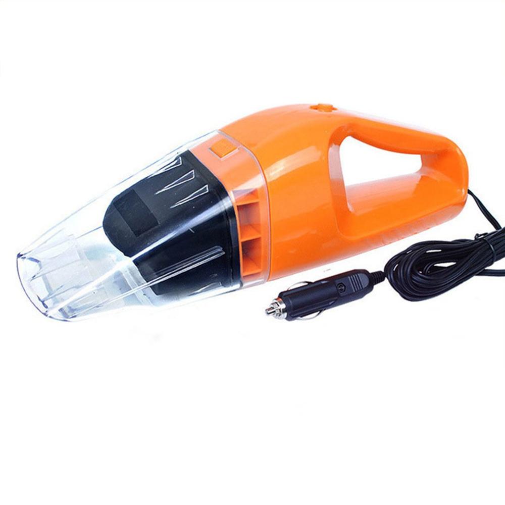 Mini Home Car Dual Purpose Portable 12V Vacuum Cleaner ABS Plastic Pp Bakelite Lighter Built-In Insurance Tube: Red