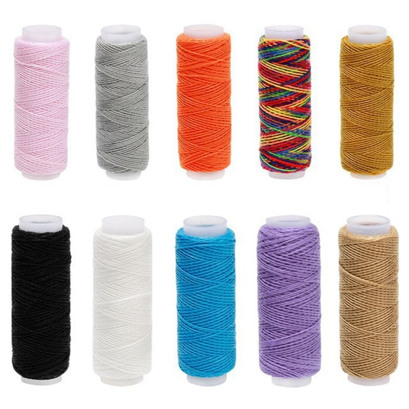 10/16/24 Colors 100% Polyester Yarn Sewing Thread Roll Machine Hand Embroidery 55 Yard Each Spool Durable For Home Sewing Kit: 212