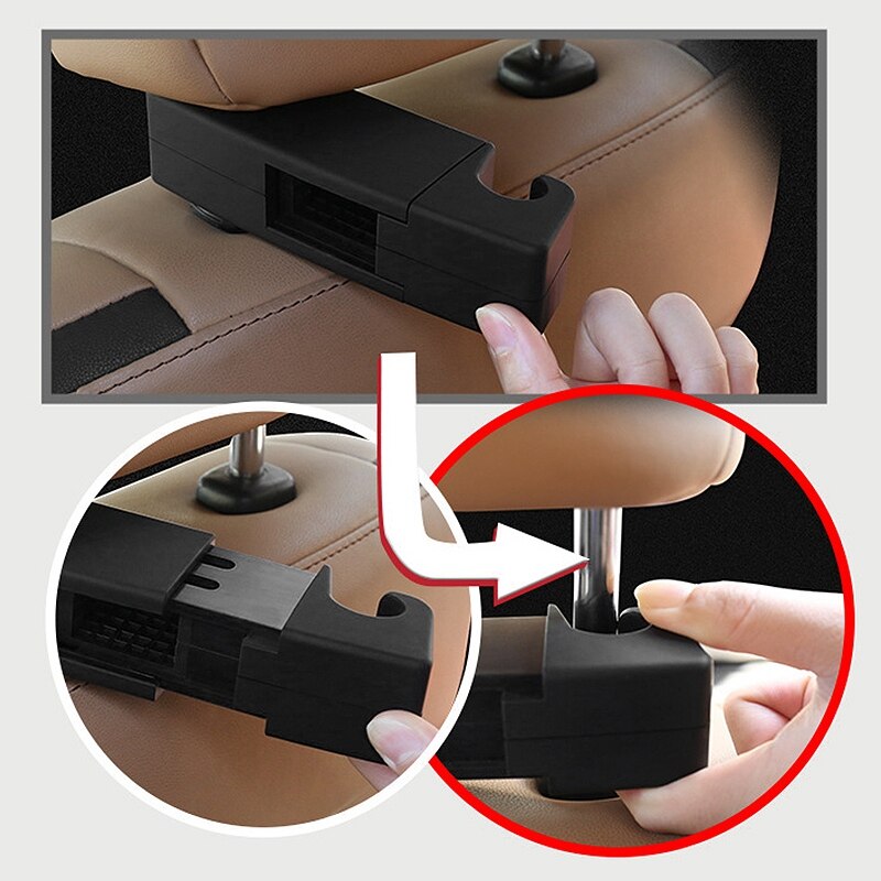 Bilsæde nakkestøtte jakke jakkesæt bøjle multifunktionel bilbøjle