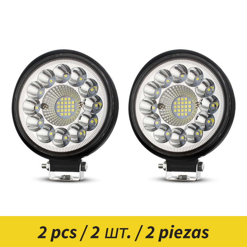 4.5inch 99W Offroad led lightbar Spot Off Road 4x4 LED Bar For Truck SUV Boat ATV Jeep Tractor Headlight 12V 24V driving lights: 99w 33led 2pcs