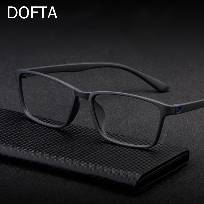 Dofta ultralight  tr90 brilmontuur voor heren, optische bijziendheidsbril, herenbril van kunststof en titanium op sterkte , 5196a: Default Title