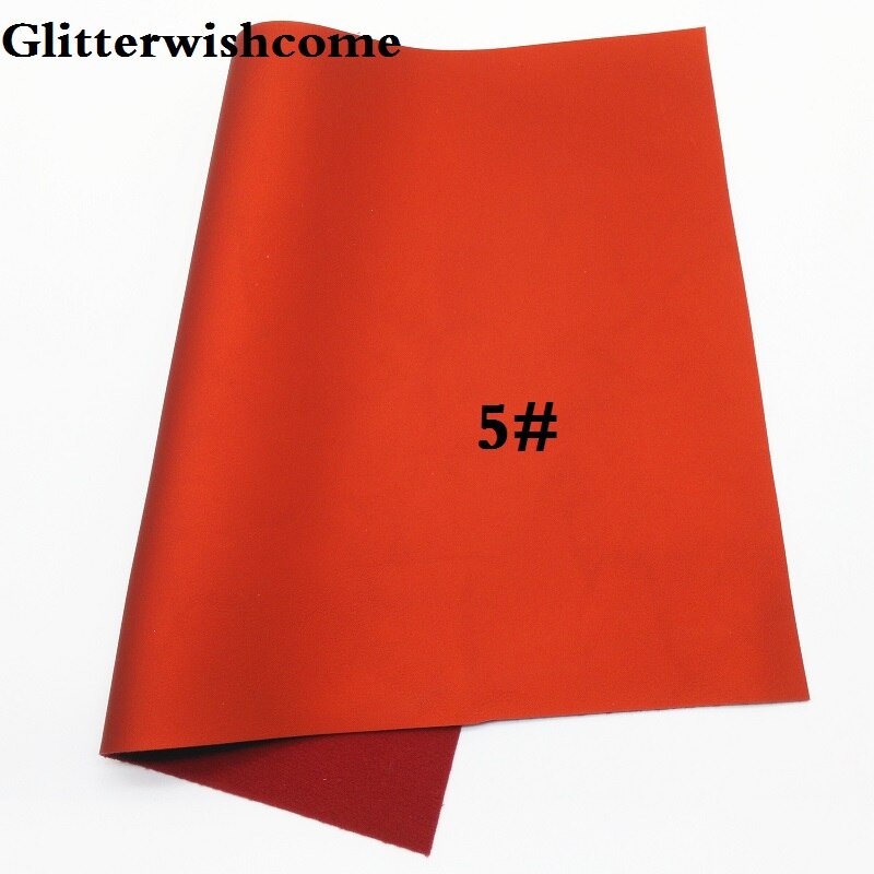 Glitterwishcome 30 x 134cm mini rulla synteettinen nahka, fluo metallinen sileä nahka kangasvinyyli jousille , gm015a