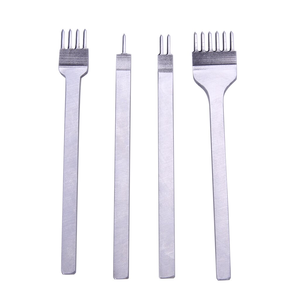 4 sztuk/partia diy narzędzia kaletnicze 3/4/5/6mm skóra dziurkacze kaletnicze dziurkacz narzędzie 1 2 4 6 ząb narzędzia dla skórzany pas: 6mm