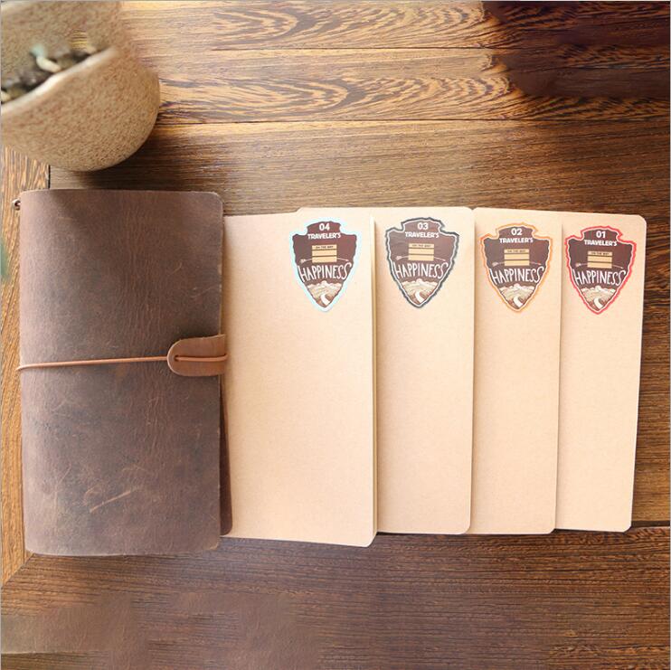 Dilosbu Traveler's Notebook Kraft Refill Inner Core Page inside paper Loose Leaf binder filler planners notepad office supplies