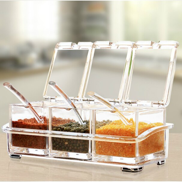 APS salt mill Diamant, salt shaker, transparent acrylic salt
