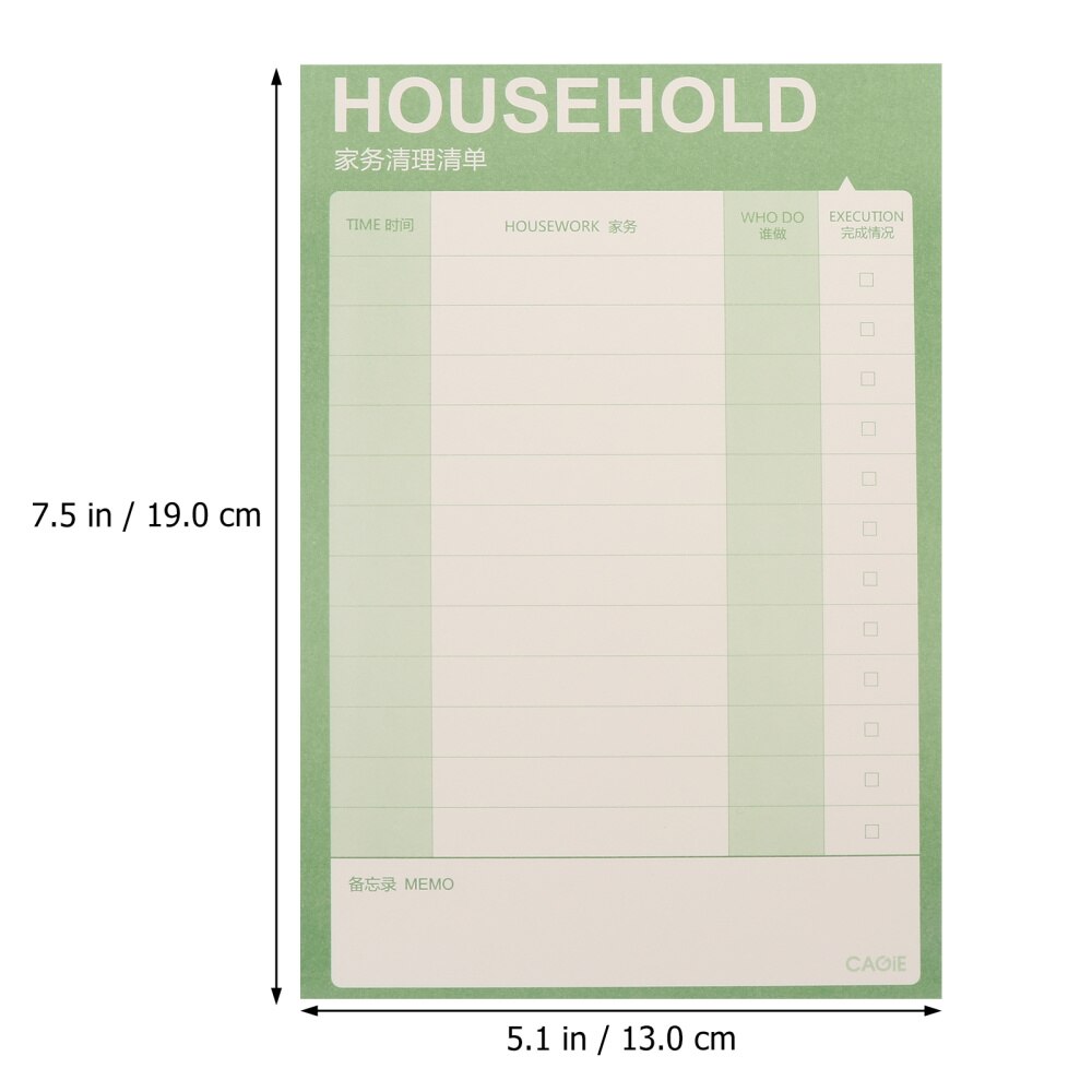 2 uds diario para hacer lista cuaderno de planificadores práctica Bloc de notas lista de compras