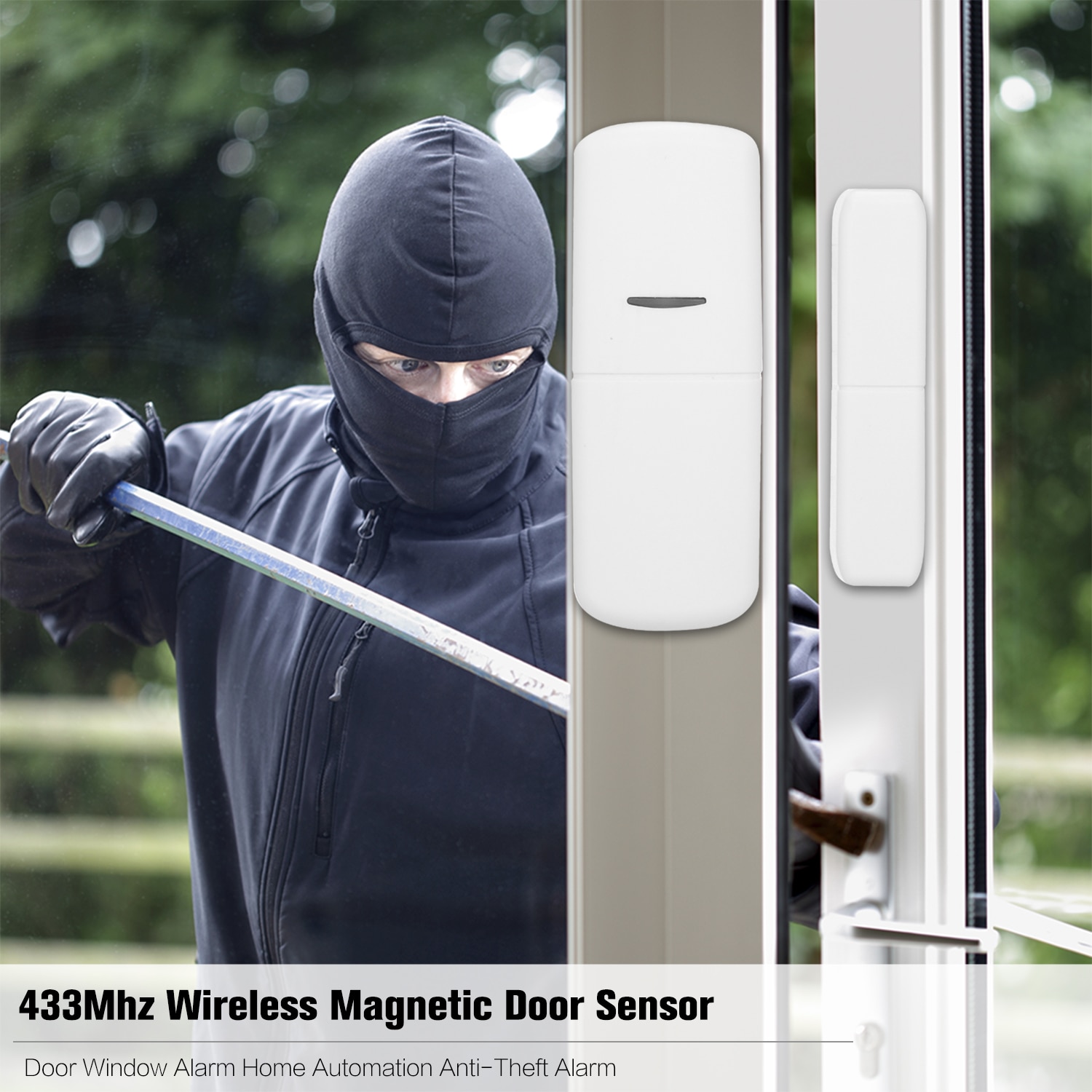 Door Sensor 433Mhz Door Window Alarm Sensor Wireless Automation Anti-Theft Alarm For Smart Home Security Alarm System