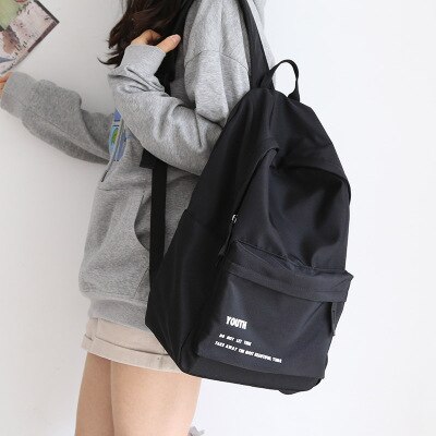 Sac à dos oxford simple pour adolescentes, femmes, collégiennes, étudiants, sacs à livres utiles, loisirs, voyage, hommes: Grandes lettres