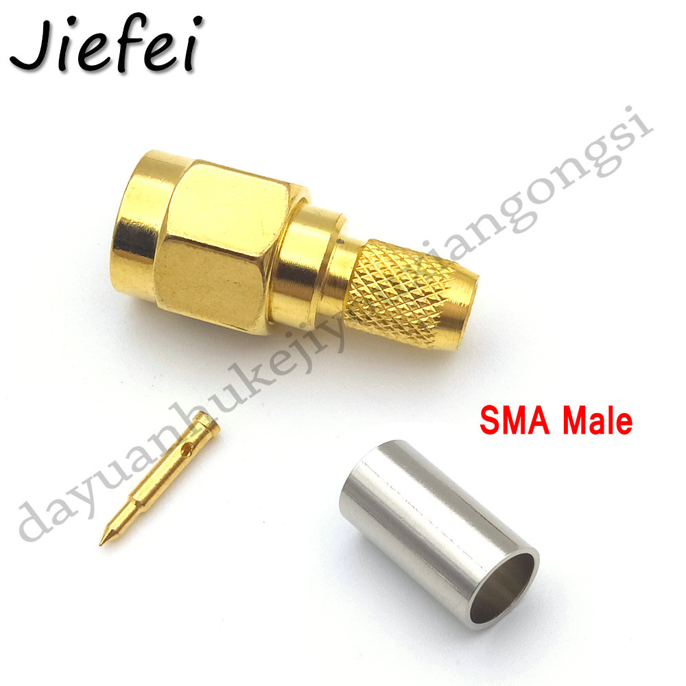 5/10 STUKS RF Connector Sma Stekker/RP-SMA Mannelijke Jack Crimp (RG58 LMR195 RG142 RG400 RG223) of (RG174 RG316 LMR100) kabel: RG58 SMA Male / 10 PCS