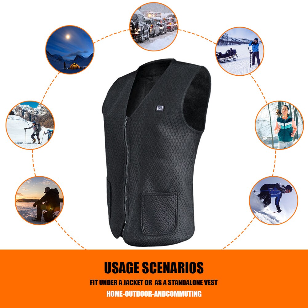 Smart Magneet Therapie Mannen Vrouwen Elektrische Vest Elektrische Verwarmde Vest Verwarming Kleding Elektrische Verwarmde Vest 3 Modi