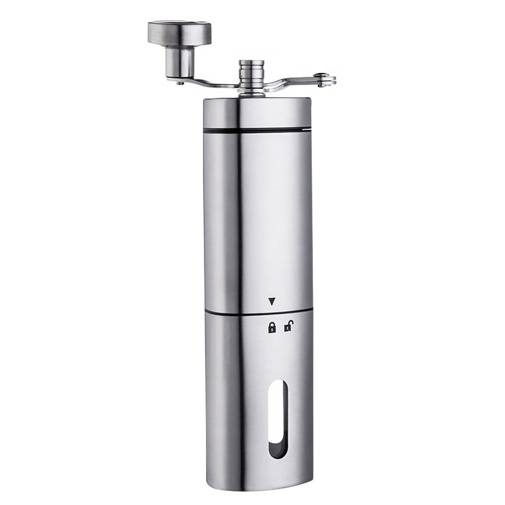 Manual Coffee Grinder with Adjustable Setting Stainless Steel Bean Burr Mill for Drip Coffee Espresso Kitchen Office Accessories