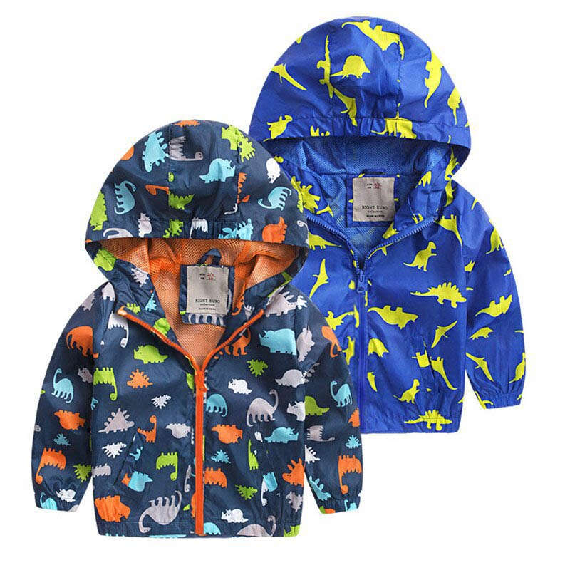 JW-Autumn Active Boys Jackets Coats Softshell Kids Children Windbreaker Jacket Baby Boy Hooded Coat