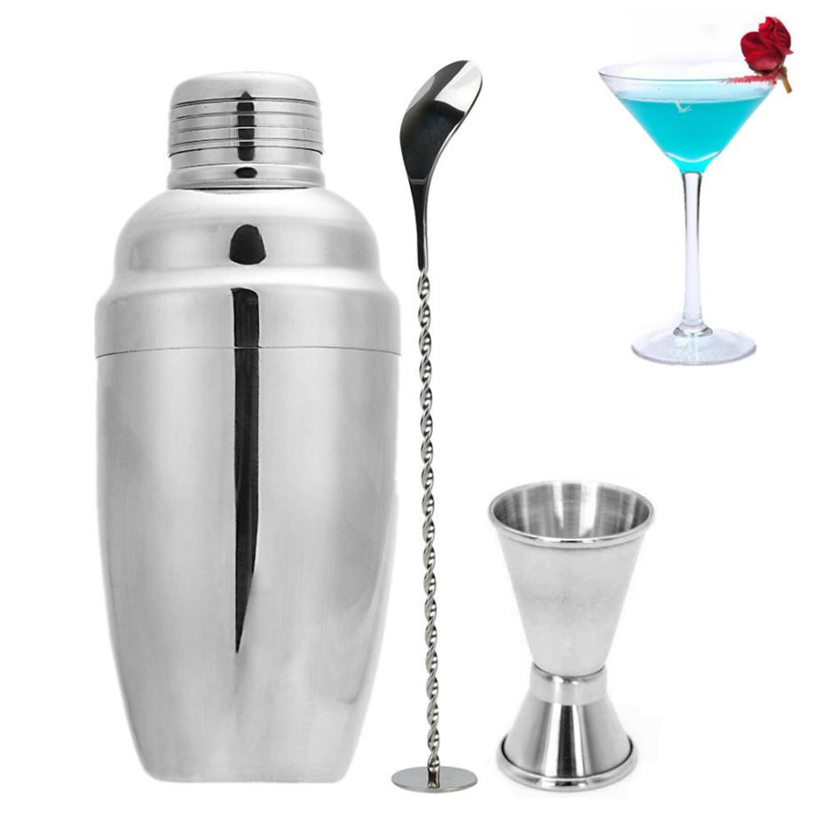 3 Stks/set Cocktailshaker Rvs Barman Tool Mixer Drink Bar 750 ml Menglepel Meet Cup