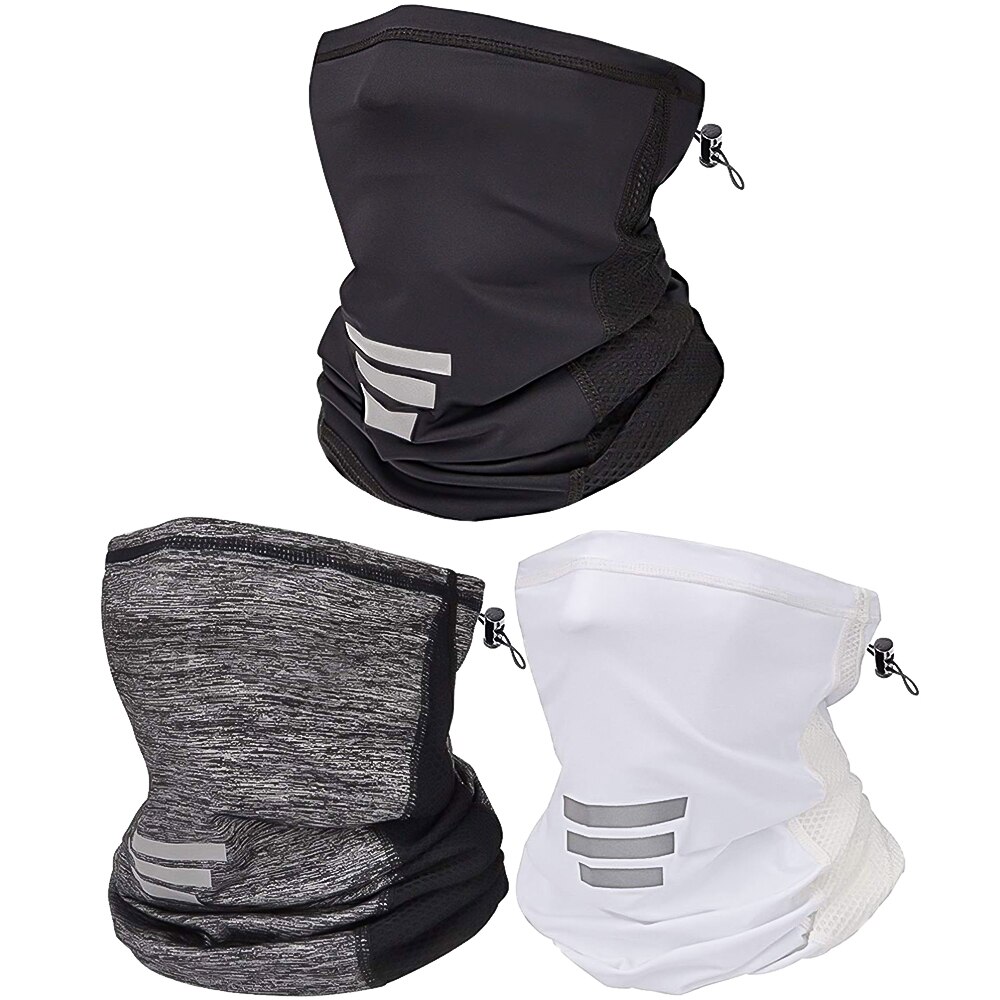 Masque cache-nez à cordon de serrage, cache-nez avec maille respirante pour Sports de plein air d&#39;été, Protection contre la poussière UV
