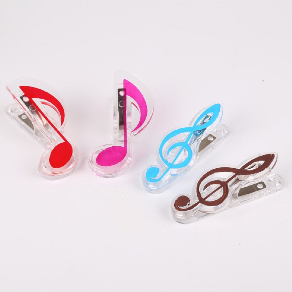 For Book Paper Sheet Plastic Musical Note Spring Holder Folder for Piano Supply Letter Paper Clip Office Binding Supplies