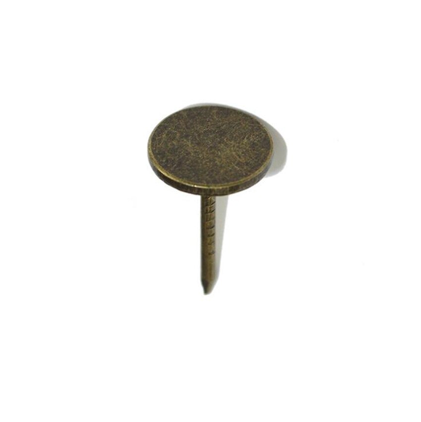 30 Uds. De clavos antiguos de hierro para tapicería de muebles, tachuelas, chinchetas, accesorios de decoración: bronze-11-17